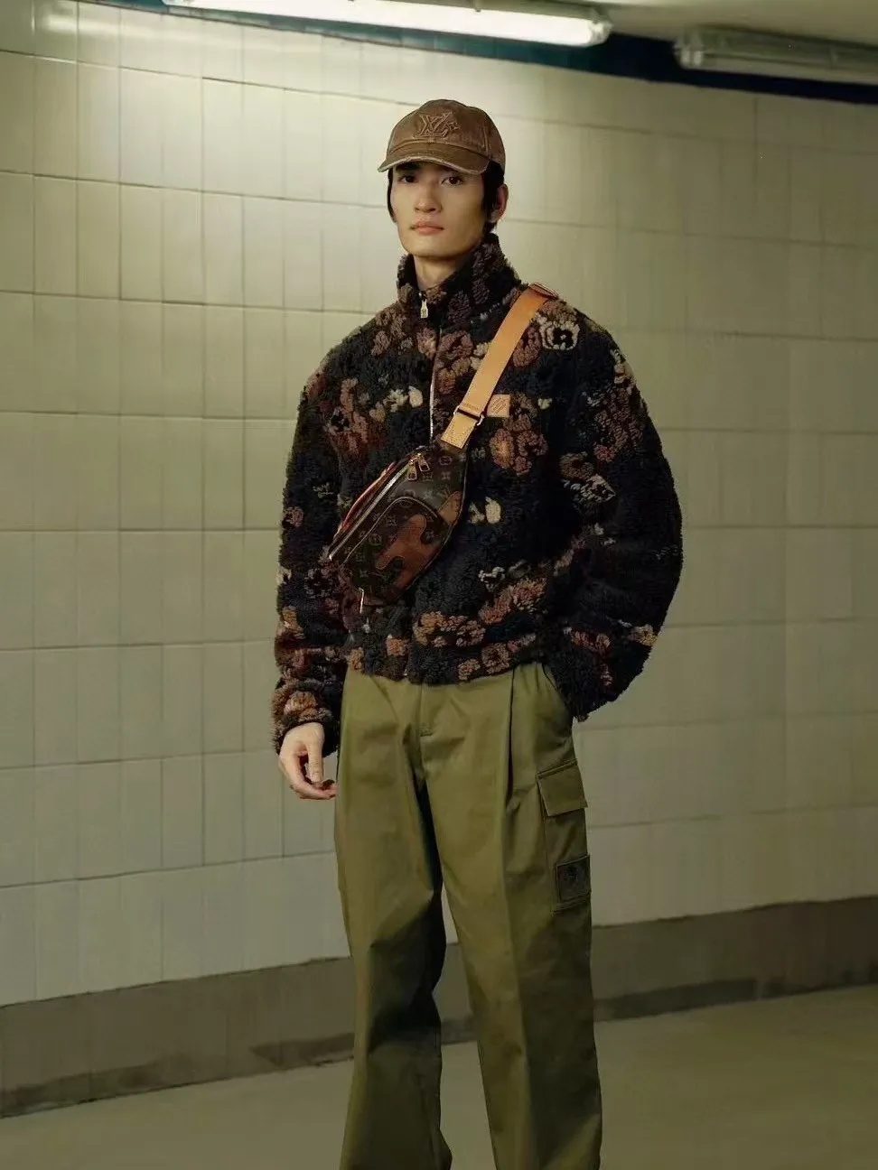 Louis Vuitton/Louis Vuitton reversible lambswool jacket